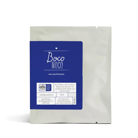 Le doux Brésilien : café filtre en sachet Boco Noco