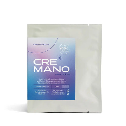 Le mélange puissant de grains Arabica et Robusta : Drip Coffee Bag Cremano